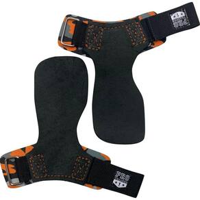 Hand Grip Couro Camuflado Laranja Tamanho G