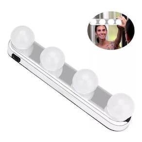 Luz De Espelho Maquiagem Camarim Led 4 Lampadas Sem Fio