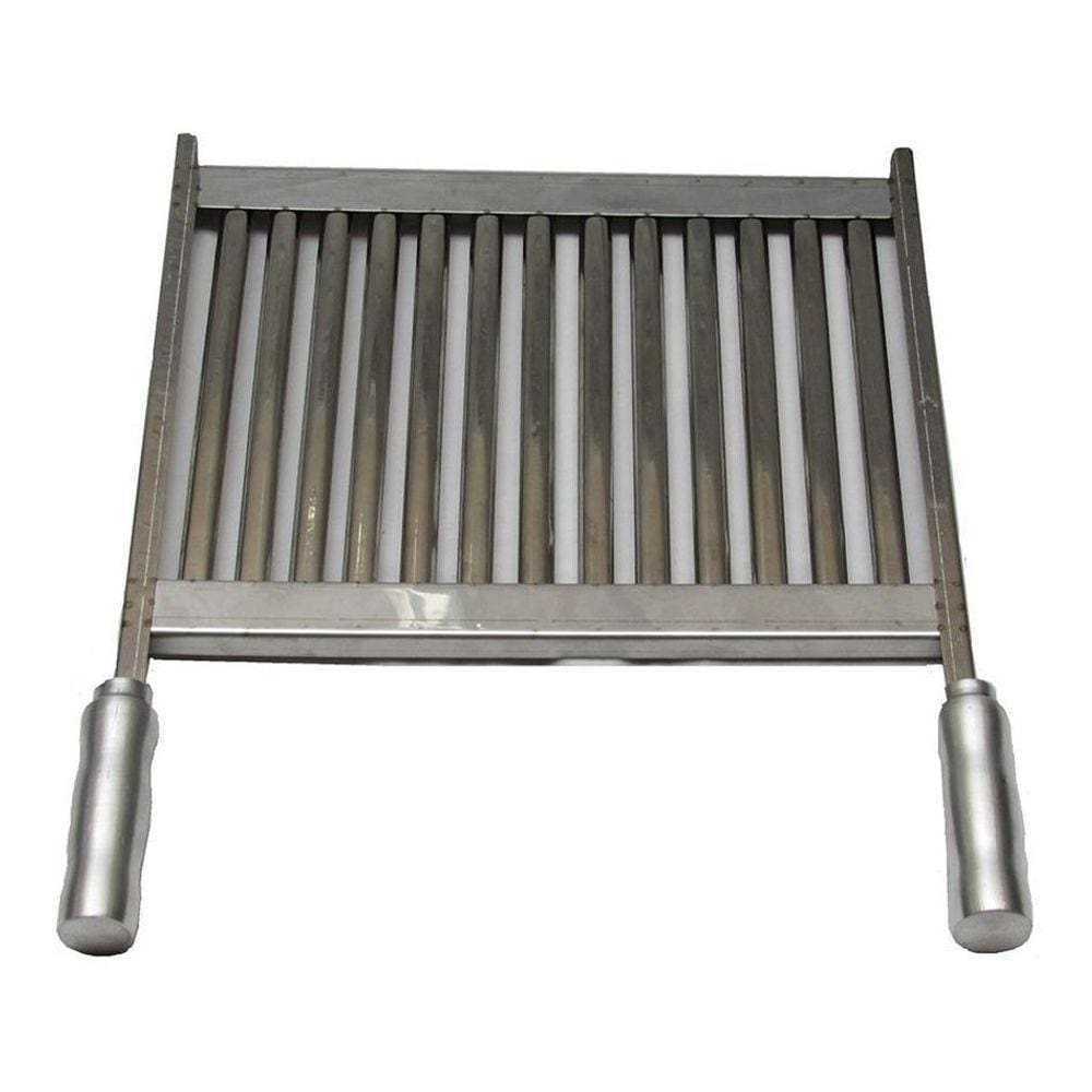 Grelha Para Churrasco Em Inox Uruguaia De 60X48Cm