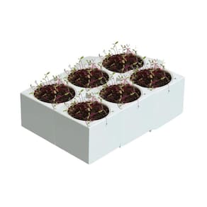Kit Horta Inteligente Microverde Cinza Claro