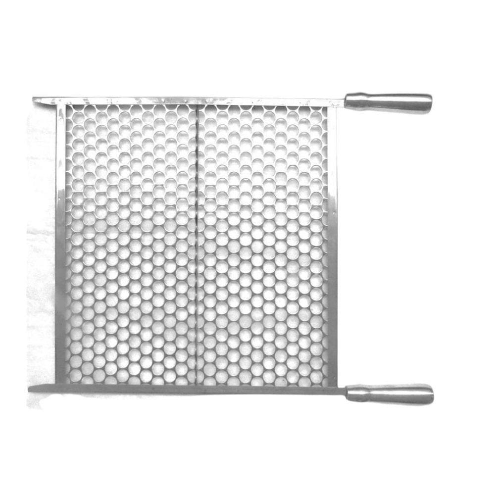 Grelha Para Churrasqueira Tela Moeda Inox 57Cm Largura