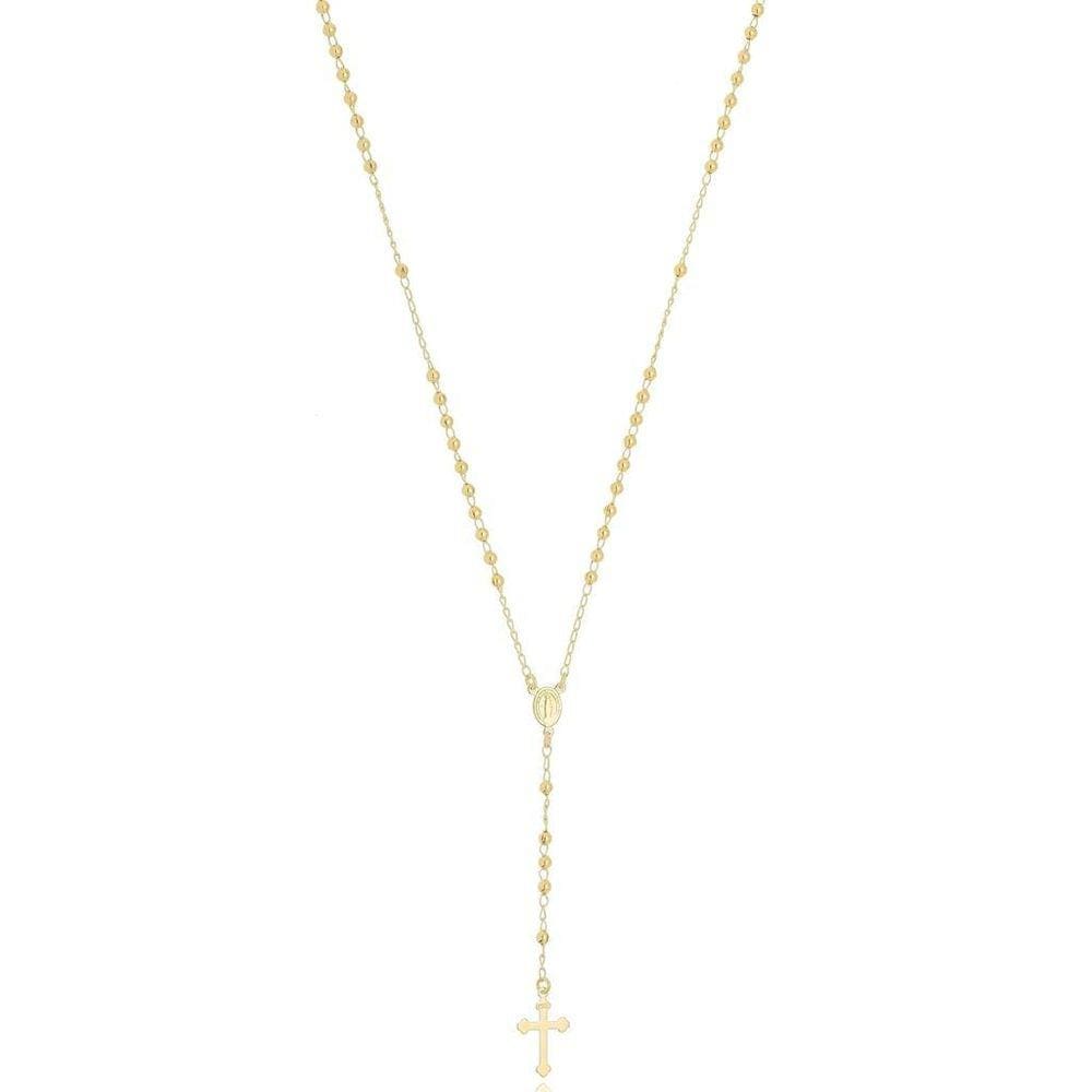 Terço Banhado A Ouro 18K