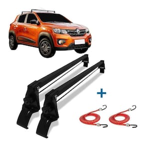 Rack De Teto Bagageiro + 2 Elasticos Kwid 4 Portas Ano 17/22