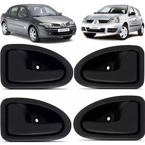 Kit 4 Maçanetas Interna Renault Clio Megane Scenic Symbol
