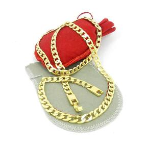 Corrente Masculina 60Cm 6Mm Largura Folheada Ouro Cr424