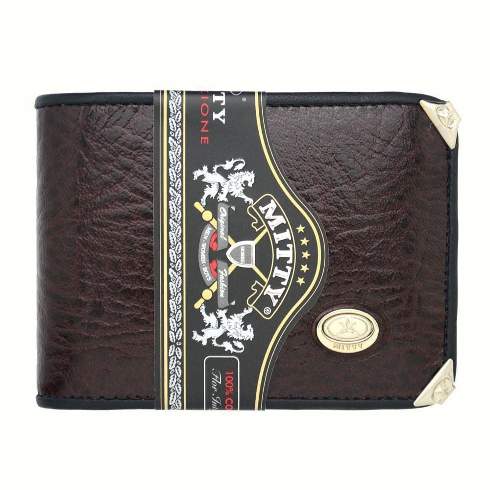 Carteira Mitty Em Couro Café  - M2