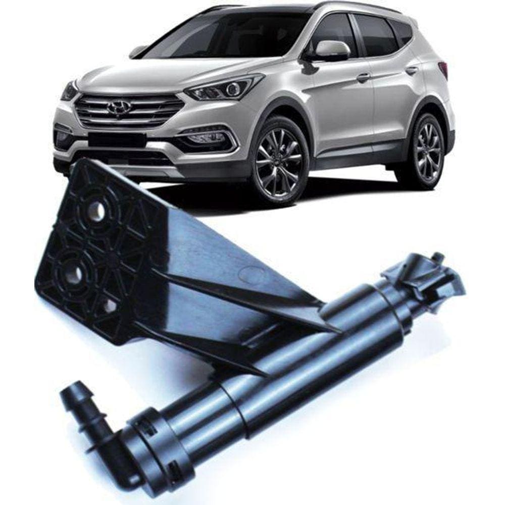 Esguicho Lavador Farol Hyundai Santa Fé 2014 2018 Esquerdo