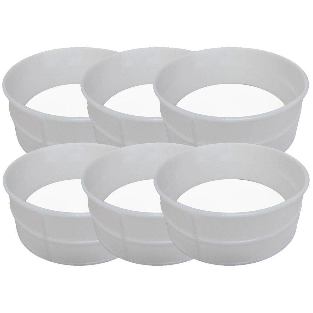 Kit 6 Formas Para Queijo Canastra De 1Kg Sem Fundo Injesul