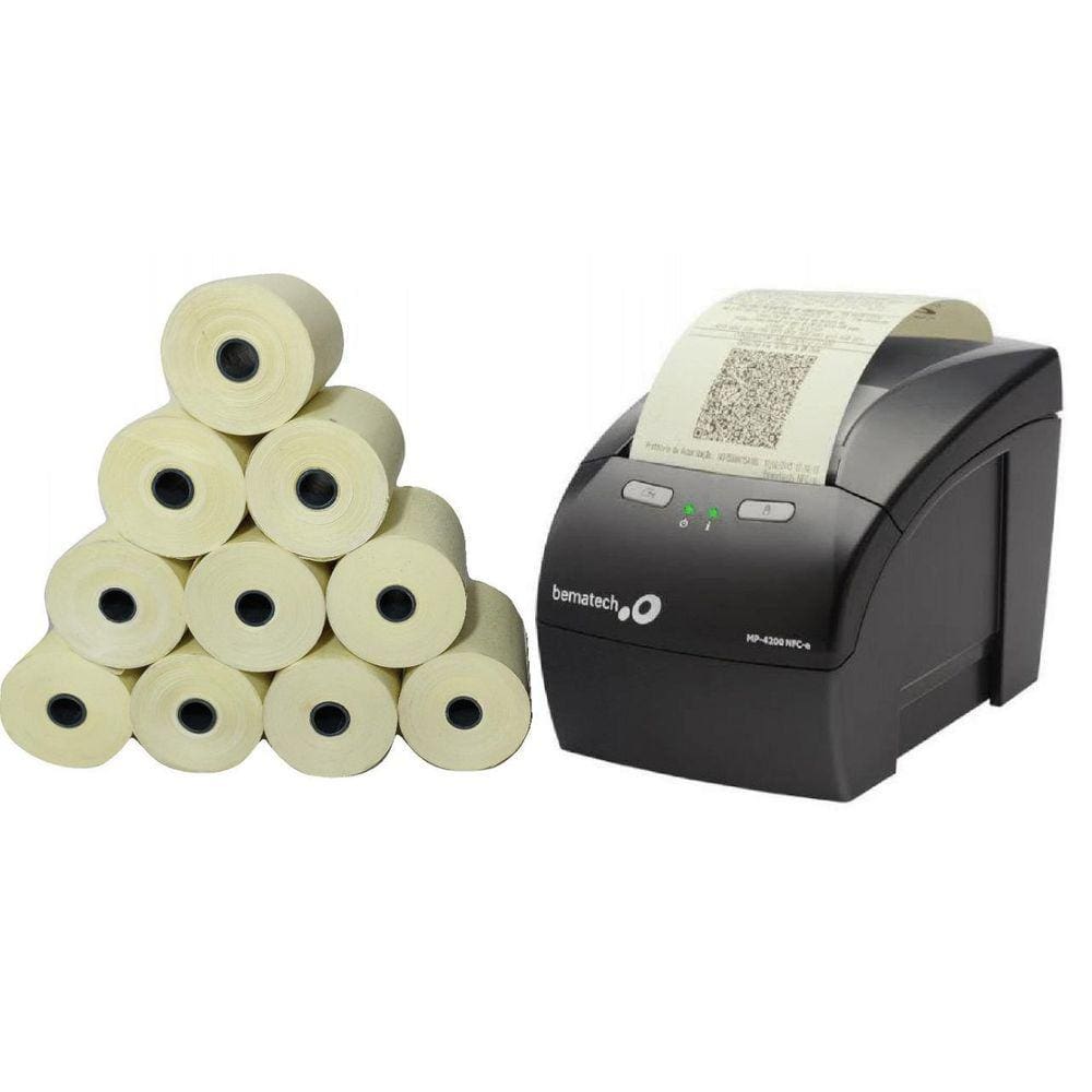 Bobina Termica 80X40 Caixa Com 30 Rolos