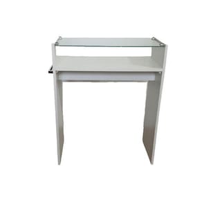 Mesa Tampo De Vidro Com Rodinhas