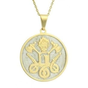 Corrente Com Pingente Bombeiro , Banhado A Ouro 18K