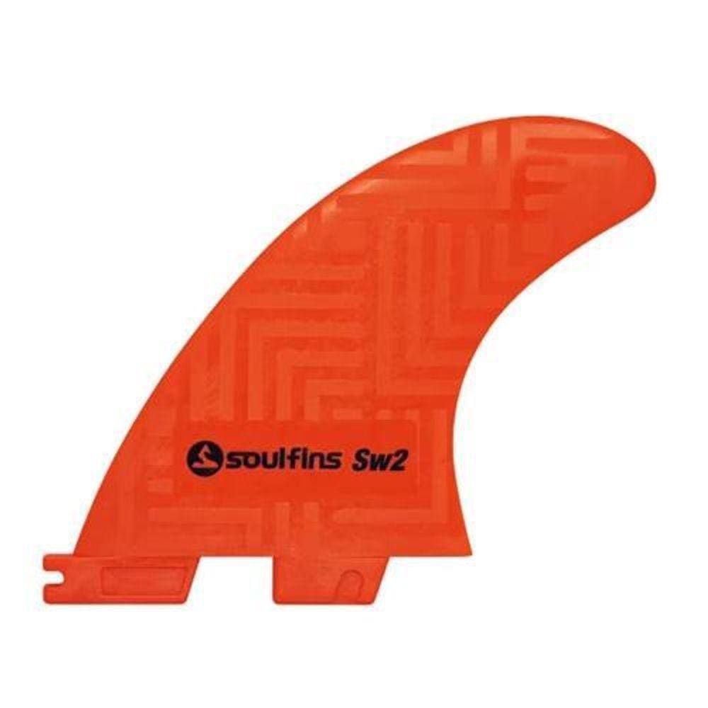 Quilha Sw2 Grande - Soul Fins Laranja - Encaixe Fcs2