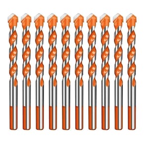 Broca De Torção Triangular Fura Tudo 6Mm Kit 10 Unidades
