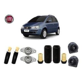4 Kit Coxim Batente Dianteiro Traseiro Fiat Idea 2012 2013 2014 2015 2016