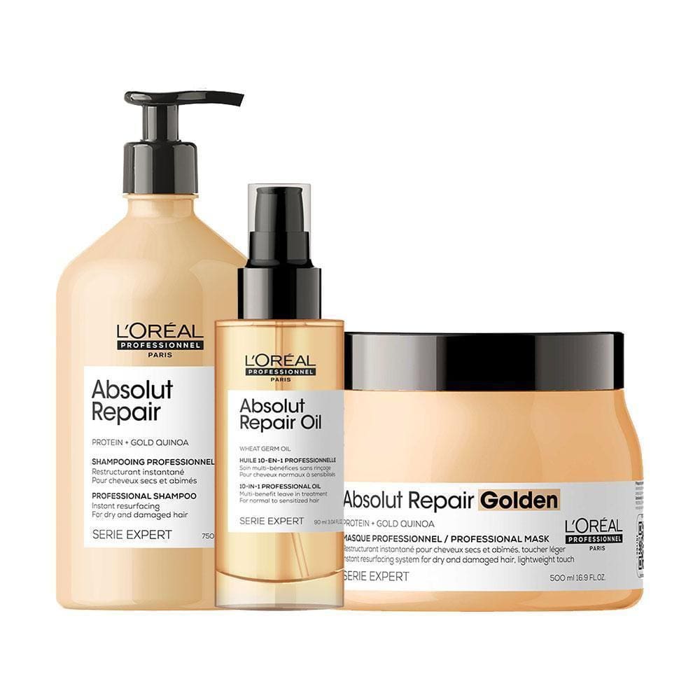 Kit L`Oréal Pro Gold Quinoa - Sh 750Ml E Másc E Óleo