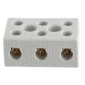 Kit 12 Conectores Porcelana Trip 16Mm2 Ceramica Normal 30A