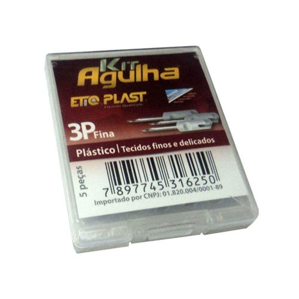 Agulha para Aplicador Pinos Plásticos Fine 3P Fina Etiqplast