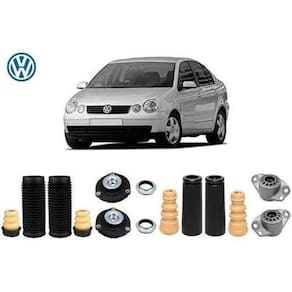 4 Kit Coxim Batente Dianteiro Traseiro Polo Sedan 2002 2003 2004 2005 2006