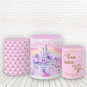 Trio De Capas Cilindros 3D Sublimado Princesas Fcc-125