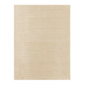Tapete Realce Listrado 3D Alto Relevo 150X200 Creme Marfim
