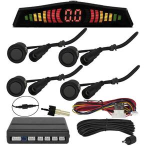 Kit Sensor Estacionamento Frontal Orbe 4 Pontos Preto Fosco