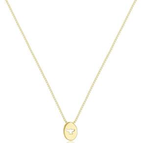 Gargantilha Espírito Santo Banhada A Ouro 18K