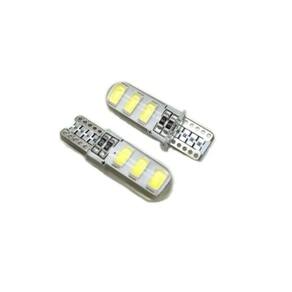 Kit Com 10 Pingo Canbus T10 6 Led Canceller Silicone Techone