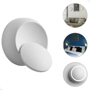 Luminária Arandela De Parede Eclipse Led 3000K Luz Indireta