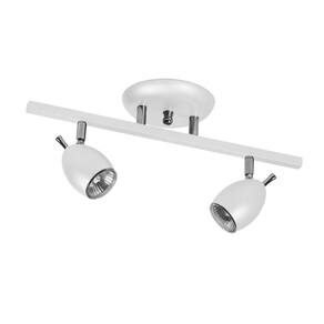 Spot sobrepor trilho ZO 02 em alumínio branco - 40x16,5 cm