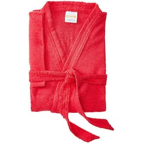 Roupao Felpudo Adulto Curto Havai Tamanho M Vermelho
