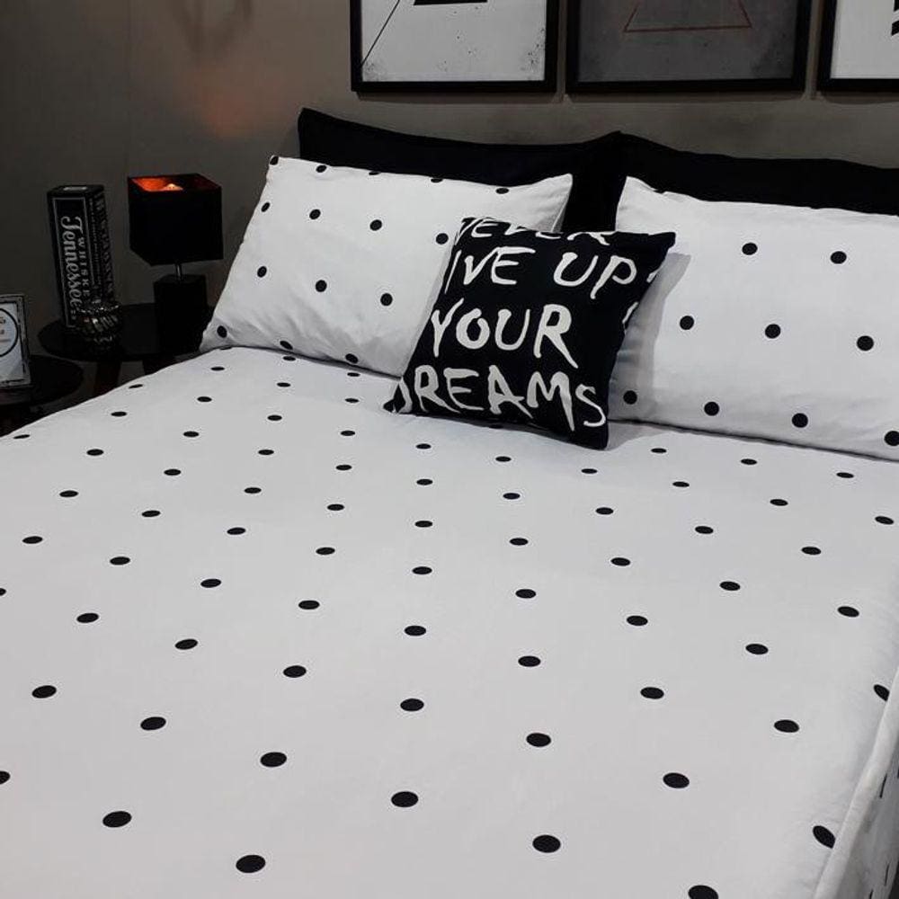 Lençol Com Elástico Solteiro Pin Up Decor Mais 1 Fronha