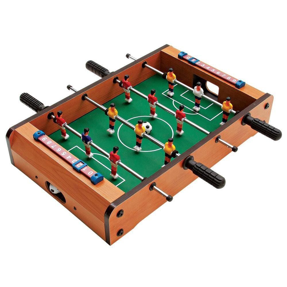 Jogo Futebol Infantil De Mesa Pebolim Manual Campo Botao