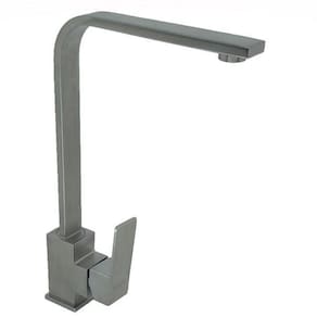 Torneira Monocomando Inox Bica Alta Retangular
