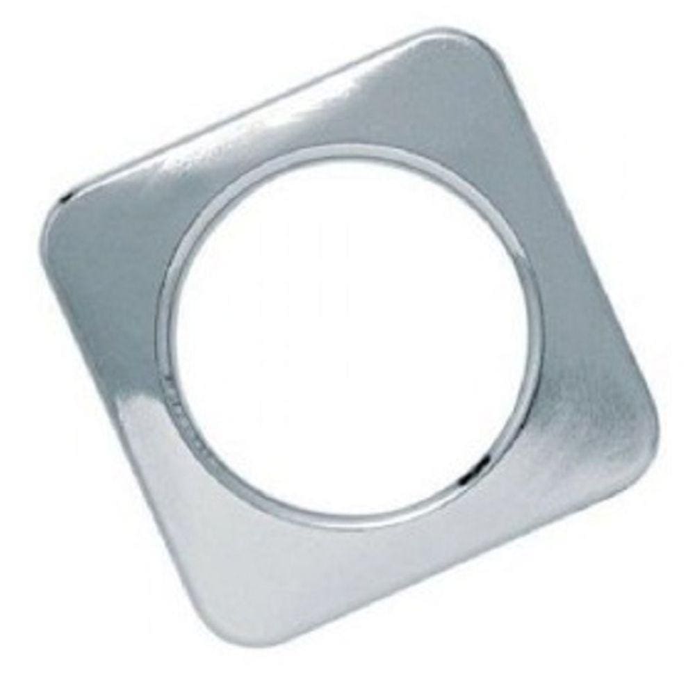 Ilhos 28mm  Quadrado Cromado Pvc  100 Pares