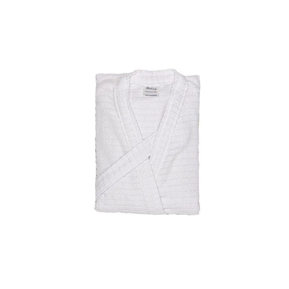 Roupão Atoalhado Juvenil Briza Branco 4013 Tamanho 16