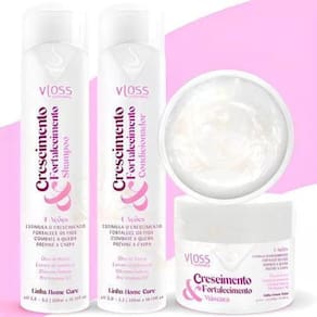 Vloss Crescimento Fortalecedor Shampoo Condicionador Máscara