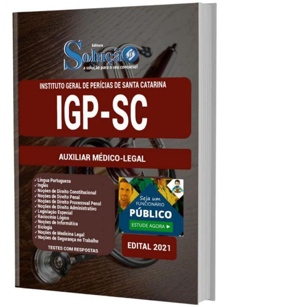 Apostila Concurso Igp Sc - Auxiliar Médico-Legal