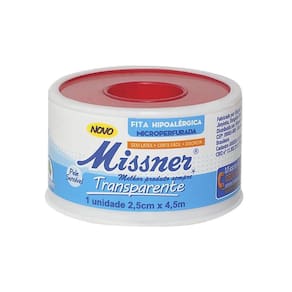 Fita Transparente Microperfurada 2,5Cm X 4,5M - 12 Rolos