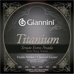 Cordas Violão Nylon Giannini Titanium Extra Pesada GENWXTA