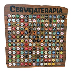 Quadro Porta Tampinhas Rustic - 150 - Cervejaterapia