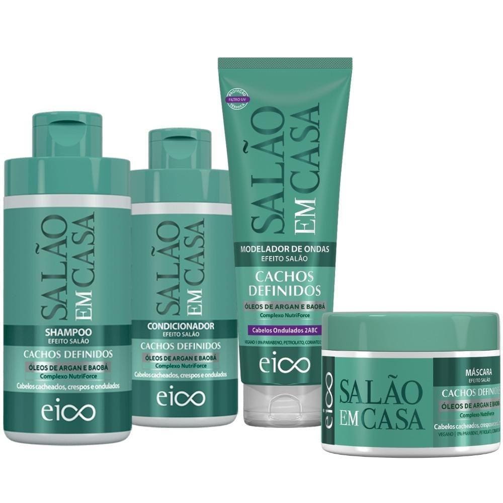 Eico Salão Em Casa Cachos Definidos Ondas 4 Produtos
