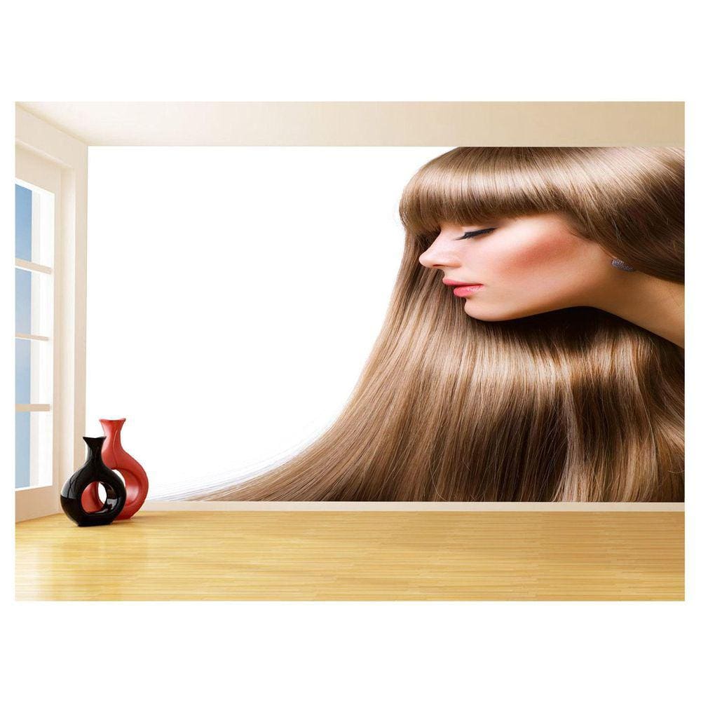 Papel De Parede 3D Salão De Beleza Corte Cabelo 3,5M Slb09