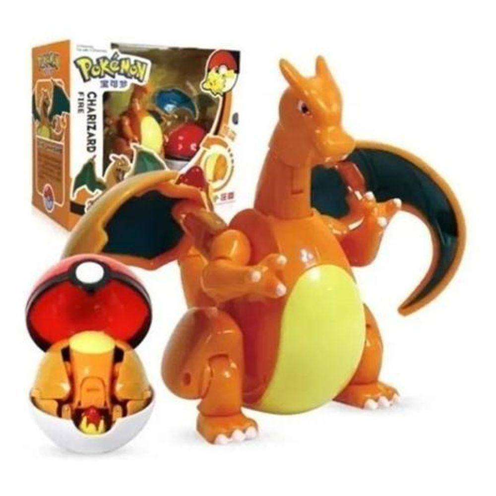 Boneco Brinquedo Articulado Pikachu Pokémon Pokébola PokeBall em