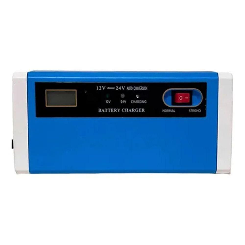 Carregador De Bateria Carro 12 A 24 Volts 10Ah