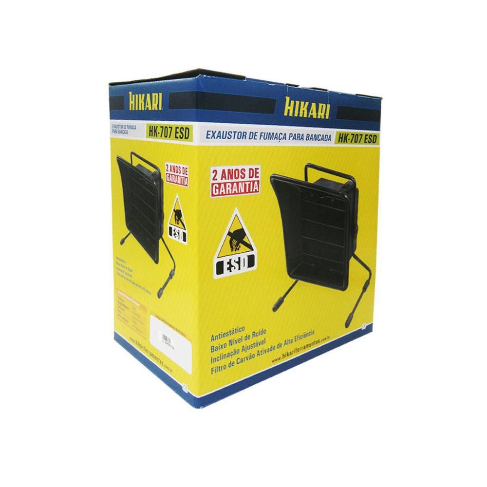Exaustor De Fumaça Para Bancada Hikari Hk-707 Esd 127V