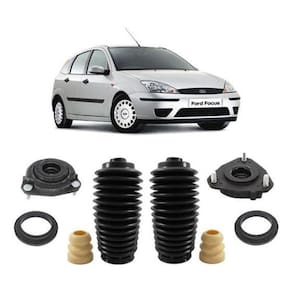 Kit Coxim Batente Coifa Dianteiro Focus 2001/2007 Completo