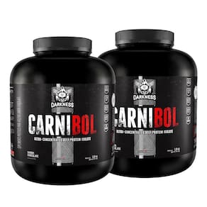 Kit 2 Carnibol Isolado Proteína Carne 1,8Kg Choco Darkness