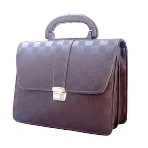 Pasta Bolsa Ccb Dupla Quadriculada F1 Marrom Ap R1916