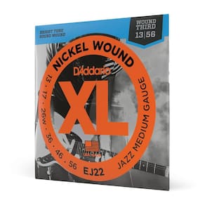 Encordoamento Guitarra 3 Corda .013-.056 D`Addario Xl Nickel