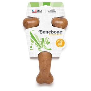 Osso De Nylon Benebone Wishbone Frango Medio - Made In Usa